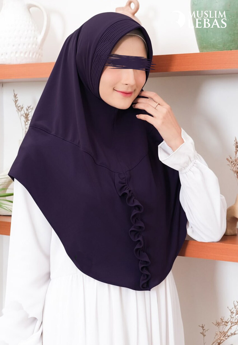 ইন্দোনেশিয়ান স্টাইল হিজাব (Purple) Indonesian Style Hijab Purple